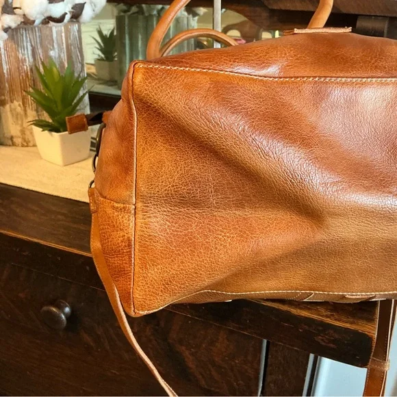 NWT Bed Stu Leather Rachel Shoulder Crossbody Bag Pecan DD Retail $345 - Picture 9 of 15